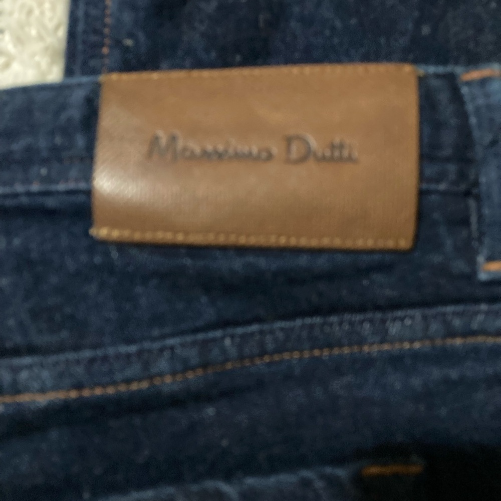 Massimo Dutti navy denim size 34 jeans - Picture 2 of 5